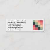 Vierkante foto - Color Squares 015 Mini Visitekaartje (Achterkant)