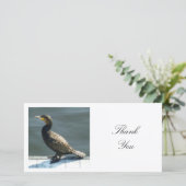 Vierkante foto - Cormorant Bedankkaart (Staand voorkant)