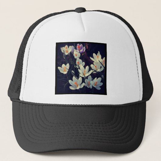 Vierkante foto - Crocuses Trucker Pet (Voorkant)