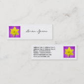 Vierkante foto - Daffodil 02 Mini Visitekaartje (Voorkant / Achterkant)