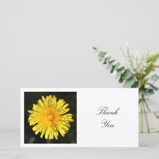 Vierkante foto - Dandelion Bedankkaart (Staand voorkant)
