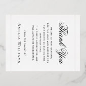 Vierkante foto folie grens sympathie dank u kaart (Achterkant)