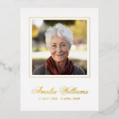 Vierkante foto folie grens sympathie dank u kaart (Voorkant)