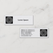 Vierkante foto - Geometrische ventilator 02 Mini Visitekaartje (Voorkant / Achterkant)