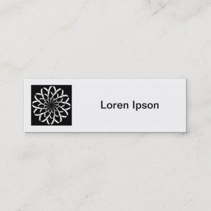 Vierkante foto - Geometrische ventilator 02 Mini Visitekaartje