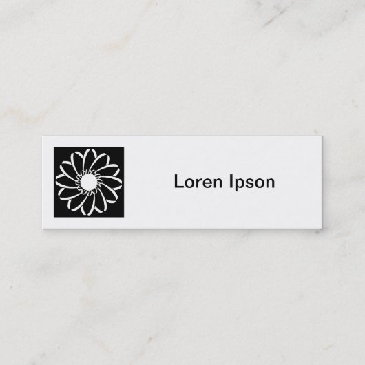 Vierkante foto - Geometrische ventilator Mini Visitekaartje (Voorkant)