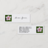 Vierkante foto - Geranium Mini Visitekaartje (Voorkant / Achterkant)