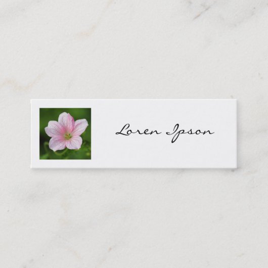 Vierkante foto - Geranium Mini Visitekaartje (Voorkant)