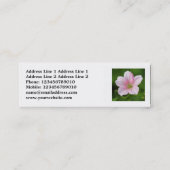 Vierkante foto - Geranium Mini Visitekaartje (Achterkant)