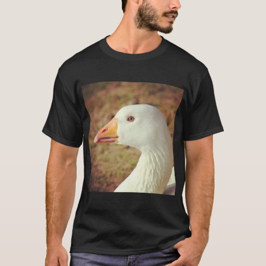 Vierkante foto - Goose (close-up) T-shirt (Voorkant)