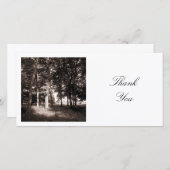 Vierkante foto - in het Park Bedankkaart (Voorkant / Achterkant)