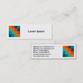 Vierkante foto - Kleurenvierkantjes 01 Mini Visitekaartje (Voorkant / Achterkant)