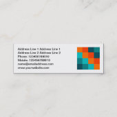 Vierkante foto - Kleurenvierkantjes 01 Mini Visitekaartje (Achterkant)