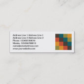 Vierkante foto - Kleurenvierkantjes 03 Mini Visitekaartje (Achterkant)