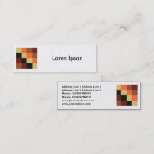 Vierkante foto - Kleurenvierkantjes 04 Mini Visitekaartje (Voorkant / Achterkant)