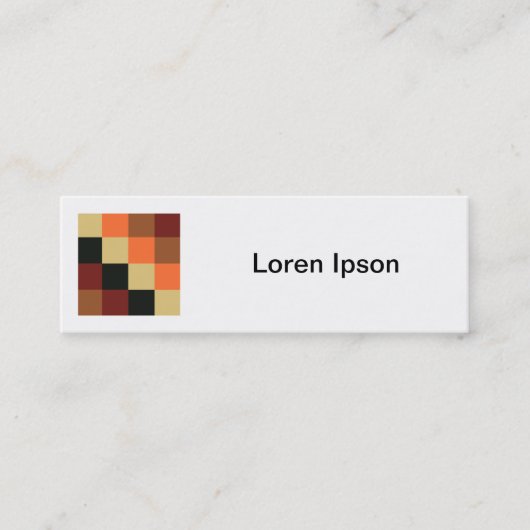 Vierkante foto - Kleurenvierkantjes 04 Mini Visitekaartje (Voorkant)