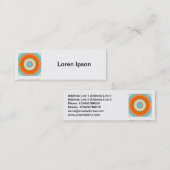 Vierkante foto - kleurrijke cirkel 03 mini visitekaartje (Voorkant / Achterkant)