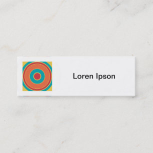 Vierkante foto - kleurrijke cirkel 05 mini visitekaartje