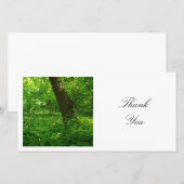 Vierkante foto - Lente in de Bossen Bedankkaart (Voorkant / Achterkant)
