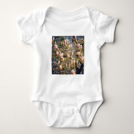 Vierkante foto - Magnolia bloesem Romper (Voorkant)