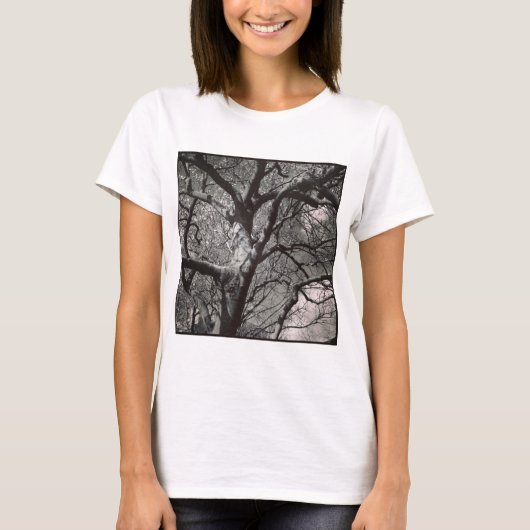 Vierkante foto - Magnolia Tree in het begin van de T-shirt (Voorkant)