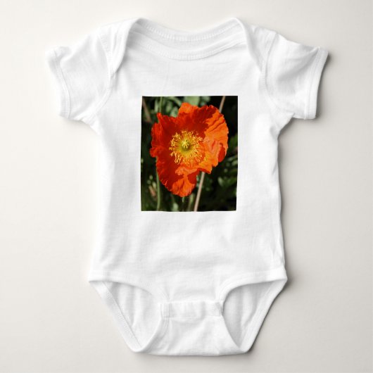 Vierkante foto - Oranje papaver Romper (Voorkant)