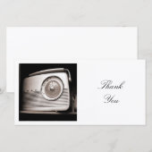 Vierkante foto - Oude radio Bedankkaart (Voorkant / Achterkant)