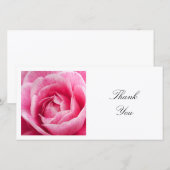 Vierkante foto - Roze Camellia Bedankkaart (Voorkant / Achterkant)