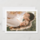 Vierkante foto save the date aankondigingskaart (Achterkant)