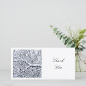 Vierkante foto - Snowy Branches Bedankkaart (Staand voorkant)