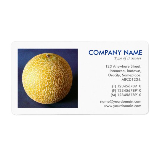 Vierkante foto - Sugar Melon Etiket (Voorkant)