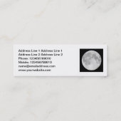 Vierkante foto - Super Maan Mini Visitekaartje (Achterkant)