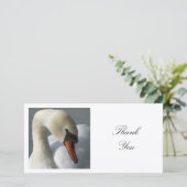Vierkante foto - Swan Bedankkaart (Staand voorkant)