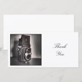 Vierkante foto — TLR-camera Bedankkaart (Voorkant / Achterkant)