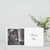Vierkante foto — TLR-camera Bedankkaart (Staand voorkant)