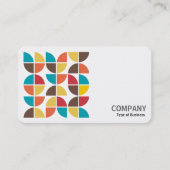 Vierkante foto (v2) - Abstracte geometrische 11042 Visitekaartje (Voorkant)