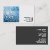 Vierkante foto (v2) - Blauw water Visitekaartje (Voorkant / Achterkant)