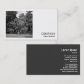 Vierkante foto (v2) - Bomen, Bute Park, Cardiff Visitekaartje (Voorkant / Achterkant)