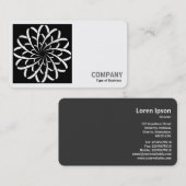 Vierkante foto (v2) - geometrische ventilator 02 visitekaartje (Voorkant / Achterkant)