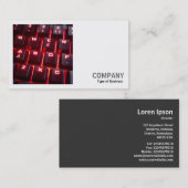 Vierkante foto (v2) - Ggloeiend toetsenbord Visitekaartje (Voorkant / Achterkant)