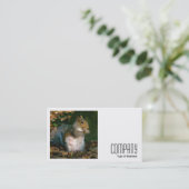 Vierkante foto (v2) - Grijze eekhoorn Visitekaartje (Staand voorkant)