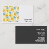 Vierkante foto (v2) - Hexagon Pattern 03 Visitekaartje (Voorkant / Achterkant)