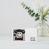 Vierkante foto (v2) - Hotline (met warme tonen) Visitekaartje (Staand voorkant)