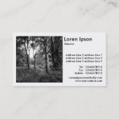 Vierkante foto (v2) - pad in de Bossen Visitekaartje (Achterkant)