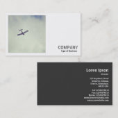 Vierkante foto (v2) - Passend Plane Visitekaartje (Voorkant / Achterkant)