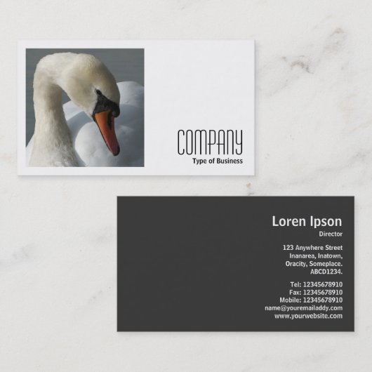 Vierkante foto (v2) - Swan Visitekaartje (Voorkant / Achterkant)
