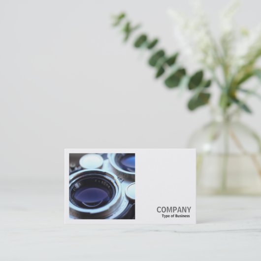 Vierkante foto (v2) -  TLR-camera Visitekaartje (Staand voorkant)