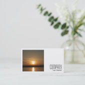 Vierkante foto (v2) - Zonsondergang boven Cardiff  Visitekaartje (Staand voorkant)