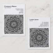 Vierkante foto (v3) - Abstracte caleidoscoop 07 Visitekaartje (Voorkant / Achterkant)