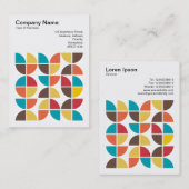 Vierkante foto (v3) - Abstracte geometrische 11042 Visitekaartje (Voorkant / Achterkant)